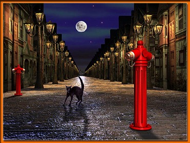 original digital image by Aleksander Malecki, commissioned by a hydrant manufacturer for a calendar